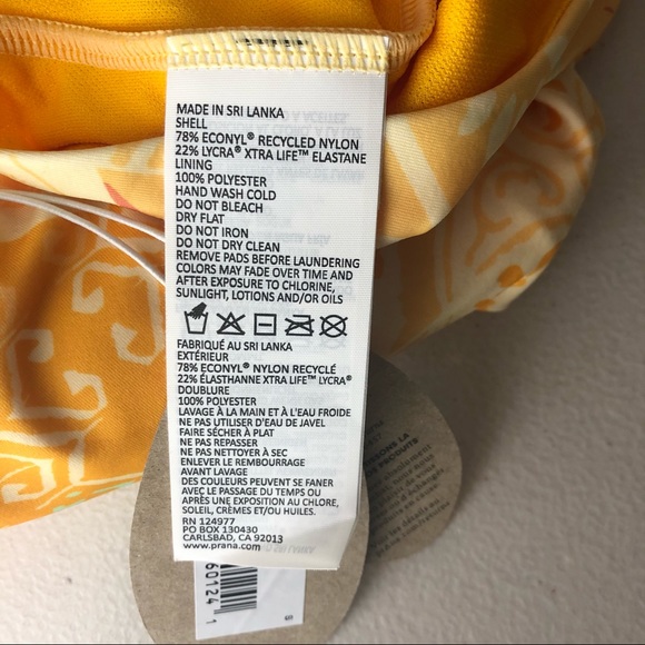 PRANA NWT ELLA ONE PIECE SWIMSUIT AMBER LISBON SMALL MEDIUM LARGE - Picture 8 of 9